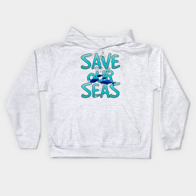 Ocean conservation t-shirt designs Kids Hoodie by Coreoceanart